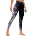 thumbnail image 4 of Sakmal High Waisted Leggings for Women Compression Soft Gray Butt Lifting Yoga Pants Gym Long Flame Print Leggings, 4 of 6