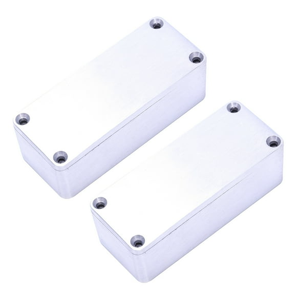 2 Pcs Aluminum Stomp Box Effects 1590A Style Pedal Enclosure for Guitar