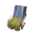 thumbnail image 4 of Yellow and Blue Soft Flannel Fleece Blanket, Alone Stork Flying in Clear Sky over Spring Flowering Field Freedom Picture, Cozy Plush for Indoor and Outdoor Use, 70" x 90", Multicolor, by Ambesonne, 4 of 6