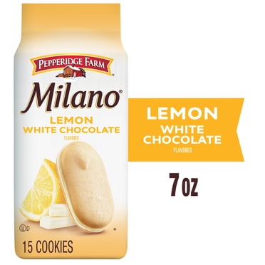 Pepperidge Farm Milano White Chocolate Lemon  Flavored Cookies, 7 oz Bag