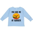 thumbnail image 3 of Inktastic You Had Me at Burger Boys or Girls Long Sleeve Toddler T-Shirt, 3 of 5