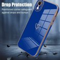thumbnail image 3 of for iPhone XR Case Love Heart Plating Electroplate Luxury Elegant Case Camera Protector Soft TPU Shockproof Protective Corner Back Cover iPhone XR Case -Blue, 3 of 12