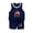 Dark Blue, variant on Kids Basketball #24 Classic Mesh Tank Top Shorts for Boys Girls Sleeveless Athletic Training Uniforms