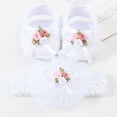 thumbnail image 5 of Otqutp Holiday Dance Shoes for Flower Girls Baby Shoes Plus Headband Set Cute Baby Princess Shoes with Dress Shoes Toddler Shoes, 5 of 5