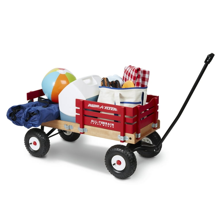 Radio Flyer Classic All-Terrain Wood Cargo Wagon with Removable