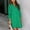 Green, variant on Dpytoraw Women Casual Solid Dress Long Sleeve Turtleneck Pocket Dress Shirt Split Hem Casual Loose Dress