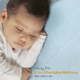 thumbnail image 6 of Evolur Rest EZ 2 in 1 Mini Crib Mattress, Blue, 6 of 13