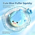 thumbnail image 6 of TOYOUME Cute Pufferfish Squishy Creamy Water Texture Squeeze Ball Slow Rise Sensory Fidget for Anxiety Relief, Blue, 6 of 7