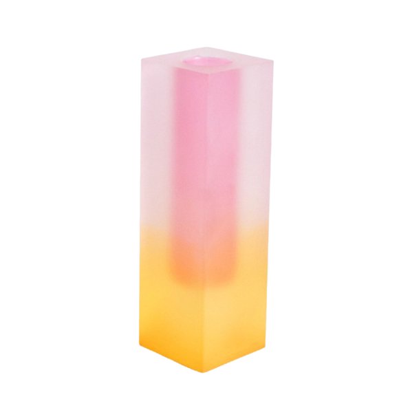 LCXmlly Cat Butt Table Pad Cuboid Vase Light Luxury European Style Faux Crystal Matte/Smooth Floral Arrangement