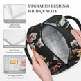 thumbnail image 3 of Easygdp Butterfly with Fowers Large Insulated Lunch Bag，Aluminum Lining, Spacious Design, Leakproof, Ideal for Work, Picnics, Travel, and Outdoor Activities-One Size, 3 of 6