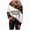 thumbnail image 3 of Godom Plus Size Hoodies for Women Halloween Long Sleeve Pullover Shirts Drawstring Tops S-5XL, 3 of 6