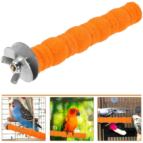 Beaupretty Parrot Perches Wood Teeth Grinding Random Color 1 Set
