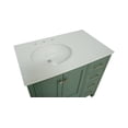 thumbnail image 2 of Horizon 36" Bathroom Vanity with Sage Green Cabinet and Engineered White Top, 2 of 5