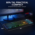 thumbnail image 3 of Teclado Redragon K621 Horus TKL inalámbrico RGB mecánico, 3 of 9