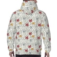 thumbnail image 7 of Haiem Funny Cat White Patterned Men's Hoodie with Kangaroo Pocket - Ideal Pullover Sweatshirt for Daily Wear, Travel, and Home-XX-Large, 7 of 7