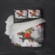 thumbnail image 2 of 3D Rosa Roja Floral Funda de edredón Juego de ropa de cama Fundas de almohada 160, 2 of 3