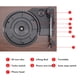thumbnail image 4 of Tocadiscos De Vinilo Vintage, Tocadiscos De 3 Velocidades Con De Sonido, Aspecto Elegante Para Decoración De Entretenimiento, 4 of 7