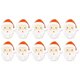 thumbnail image 1 of 10 unidades/juego de tarjetas de copa de Navidad, fiesta de Navidad, sombrero de Papá Noel, decoración de copa de vino, decoraciones para el lugar de la Mesa del hogar, suministros para fiesta de Navi, 1 of 4