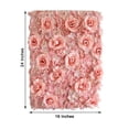 thumbnail image 5 of BalsaCircle 4 Blush Silk Roses Hydrangea Flowers Wall Panels 11 feet UV Protected Background Wedding Party Photo Booth, 5 of 6