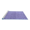 thumbnail image 2 of Ahgly Company Machine Washable Indoor Rectangle Abstract Blue Modern Area Rugs, 2' x 4', 2 of 4