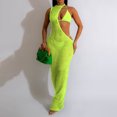 thumbnail image 2 of Gibobby Vestido Causal para Mujer de Verano Conjunto de piezas de vestido de red estilo playa sexy de color sólido para mujer(Verde,M), 2 of 4