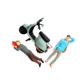 thumbnail image 1 of Ruiboury 1/64 Traffic Accident Scene Model for Photo Ornament Props Collectibles accident blue, 1 of 6