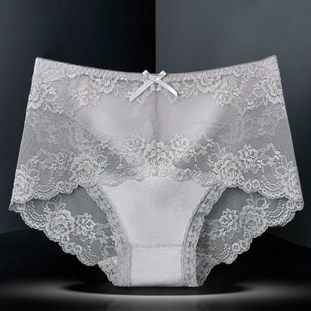

Morefun-Female Lace Underwear Middle Waist Panties Traceless Lace Underwear Lace Briefs Panties