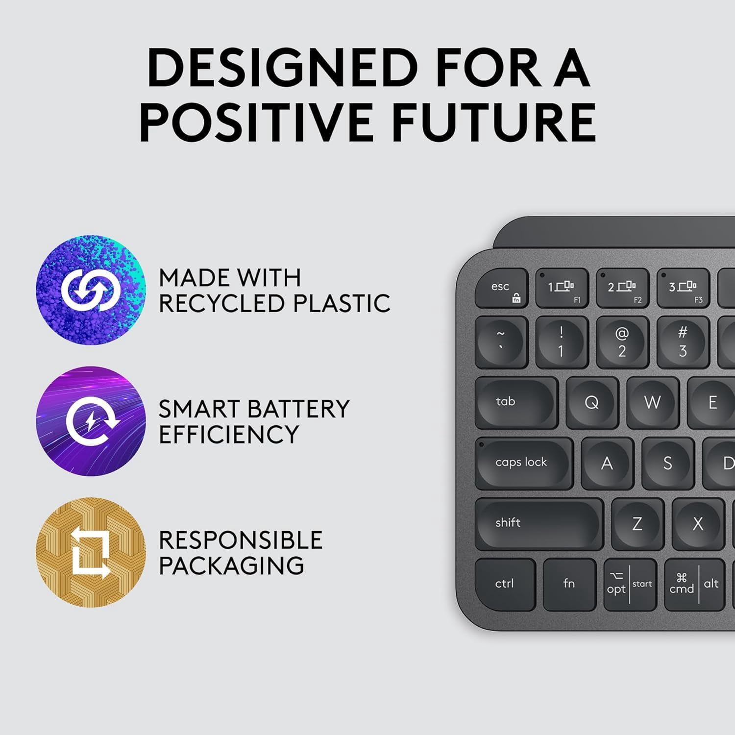 Logitech, 920-010388, Computer Keyboards, MX Keys Mini Minimalist Wireless Illuminated Keyboard, Gray