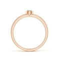 thumbnail image 2 of ANGARA Natural Solitaire Diamond Stackable Ring in 14K Rose Gold for Women (Size-3.5mm| Color-I-J| Clarity-I1-I2) | April Birthstone, Anniversary, Jewelry Gift for Women | Natural Diamond Ring, 2 of 11