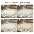 thumbnail image 7 of ODIKA 4'x6' Washable Area Rug Non-Slip, Chair-Friendly, Flatwoven Beige Vintage Distressed Border Frame Traditional Bathroom Farmhouse for Home Office, Under Desk, 7 of 7