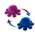 thumbnail image 1 of Plush Octopus Reversible Cute Flip Soft Toy Gift Happy Sad Pink Blue D, 1 of 1