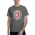 thumbnail image 1 of Costa Rica National Football Team Fashion Men'S Basic Short Sleeve T-Shirt Deep Heather Small, 1 of 5