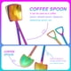 thumbnail image 4 of 4pcs cuchara de postre de acero inoxidable cuchara decorativa de café creativo para cocina para cocina, 4 of 6