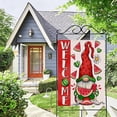 thumbnail image 5 of Welcome Summer Watermelon Gnome Large Decorative House Flag, Popsicle Daisy Flower Yard Garden Outside Decor, Seasonal Burlap Outdoor Home Decoration Double Sided 28 x 40, 5 of 6