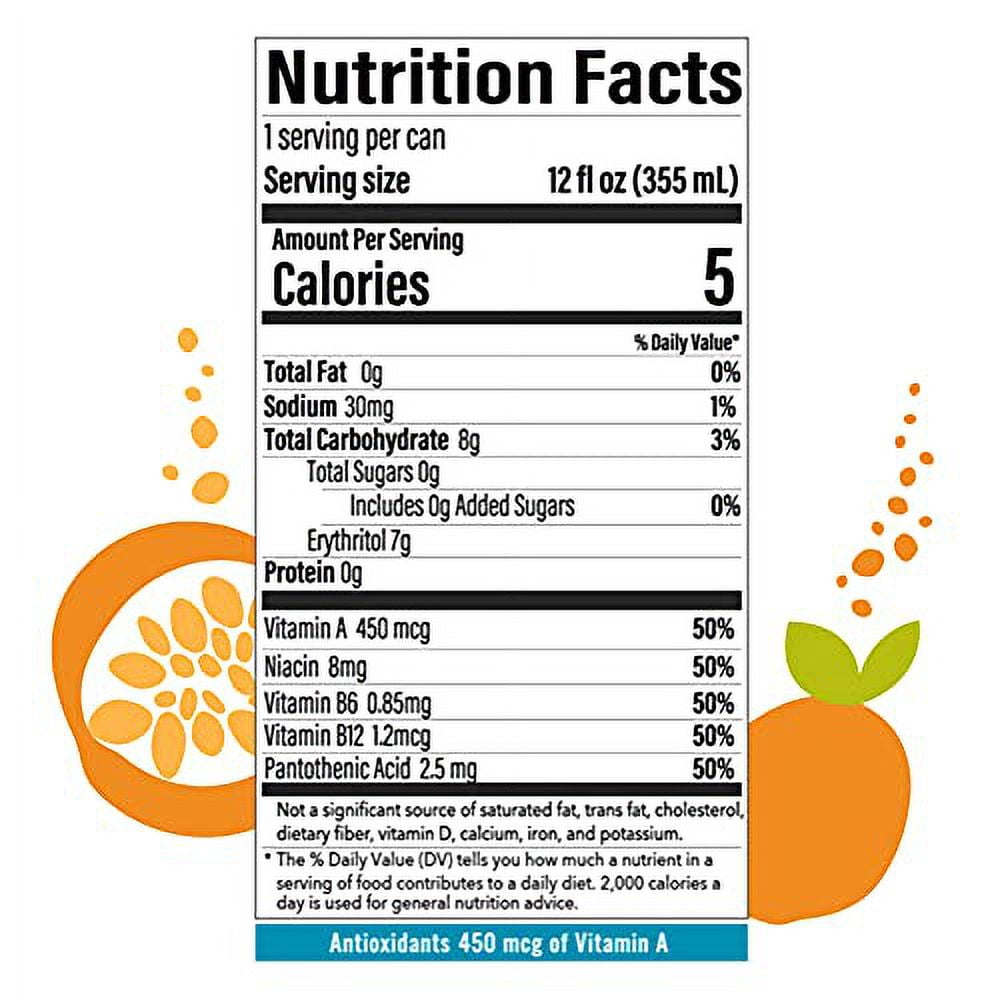 BUBBL'R passion fruit wond'r, Antioxidant Sparkling Water with Natural Caffeine, 0g Sugar, Gluten Free, All Natural Flavors, 12 Fl Oz Cans, 12 Count
