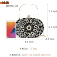thumbnail image 6 of Rhinestone Evening Clutch Bag for Women Bridal Diamonds Clutch Purses Wedding Purse Prom Cocktail Party Handbags, 6 of 8