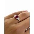 thumbnail image 6 of Natural Ruby Ring, AAA Ruby Gemstone Ring, July Birthstone, Zircon Ring, Womens Ring, Gold Micron, 925 Sterling Silver, Statement Tiny Ring, Dainty Minimalist Stacking jewelry, Christmas Gift Ring, 6 of 6