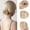 Cold Silver, variant on Nvzi Straight Hair Bun Hair Piece - 1 Pcs, 10CM*10CM Size, Light Gold/Brown Heat-Resistant High-Temperature Fiber, Realistic Texture, Wig Accessory in Category