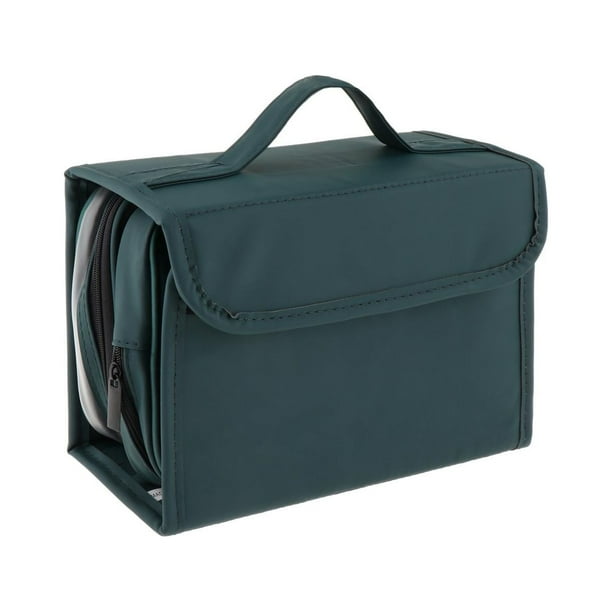 Bolsa de Aseo de Viaje para Almacenamiento de Cosméticos, Organizador de Equipaje Impermeable Portátil, Organizador para Kits de Artículos de Tocador Verde