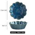 thumbnail image 3 of Qeeadeea Round Baking Dish Set Of 2, Colorful Ceramic Pie Pan, Round Ceramic Pie Plate Oven Safe-blue-17x17x5cm, 700ml, 3 of 7