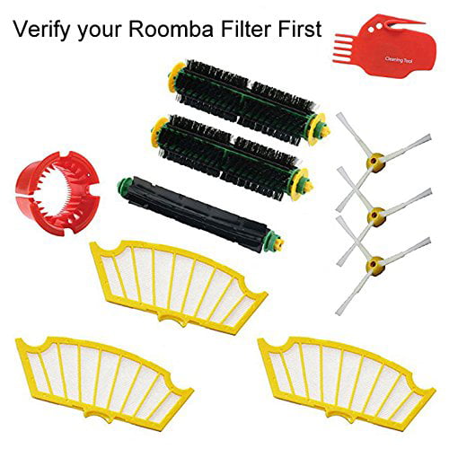 3 Filters&Brushes for iRobot Roomba 500 Series 510 530 540 560 Vacuum Cleaner 