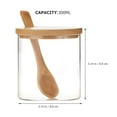 thumbnail image 6 of 2 Sets Glass Jar Sugar Holder Containers for Countertop Seasoning with Lid Bowl Handy Jars, 6 of 6