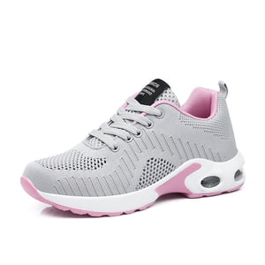 ziyahi 1 Pair Women Running Shoes Knitted Sports Sneakers Outdoor Breathable Walking Gym Shoes US Size, 39