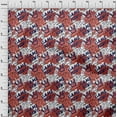 thumbnail image 4 of oneOone Cotton Poplin Maroon Fabric Writing Abstract Texture With Text Craft Projects Decor Fabric Printed By The Yard 56 Inch Wide, 4 of 4