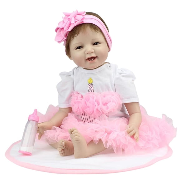 55 Cm De Silicona Disfrazado De Recién Nacida Kid Learning Toy