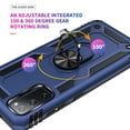 thumbnail image 4 of Samsung Galaxy S20 FE Case with 360 Rotating Ring Holder, Dteck Hybrid Rugged Shockproof Case Compatible Magnetic Car Mount Ring Grip Kickstand Cover for Samsung Galaxy S20 Fan Edition 5G, Blue, 4 of 7