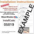 thumbnail image 3 of 2023 Infiniti QX50 Beam Blade Wipers (Set of 3) w/Rear Wiper, 3 of 3