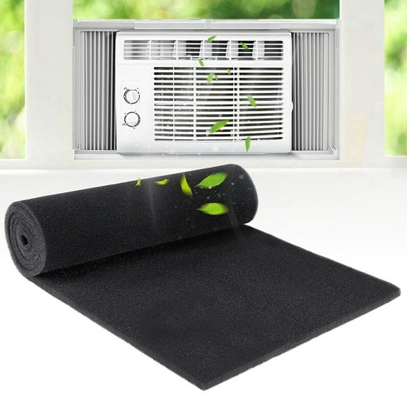Extra Large Cuttable Air Conditioner Filters - Cut to Fit Carbon Pad Filters, Foam Pre Filter Roll