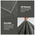 thumbnail image 4 of BNM Solid Fleece Soft Plush Blanket, Throw, Charcoal, 4 of 7