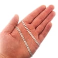 thumbnail image 4 of Genuine Solid Sterling Silver 4MM Cuban Curb Link .925 ITProLux Necklace Chains 16" - 30", Silver Necklace for Men & Women, Made In Italy, Capital Jewelry, 4 of 6